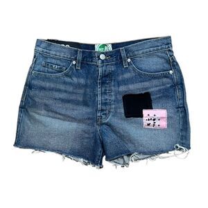 NWT One of A Kind BDG Urban Outfitters Denim Upcycled Short With Patchwork